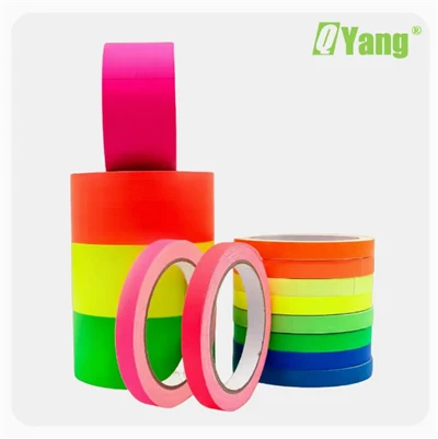 Logo bercetak tersuai reflektif fluo neon gaffer pita saluran pendarfluor
